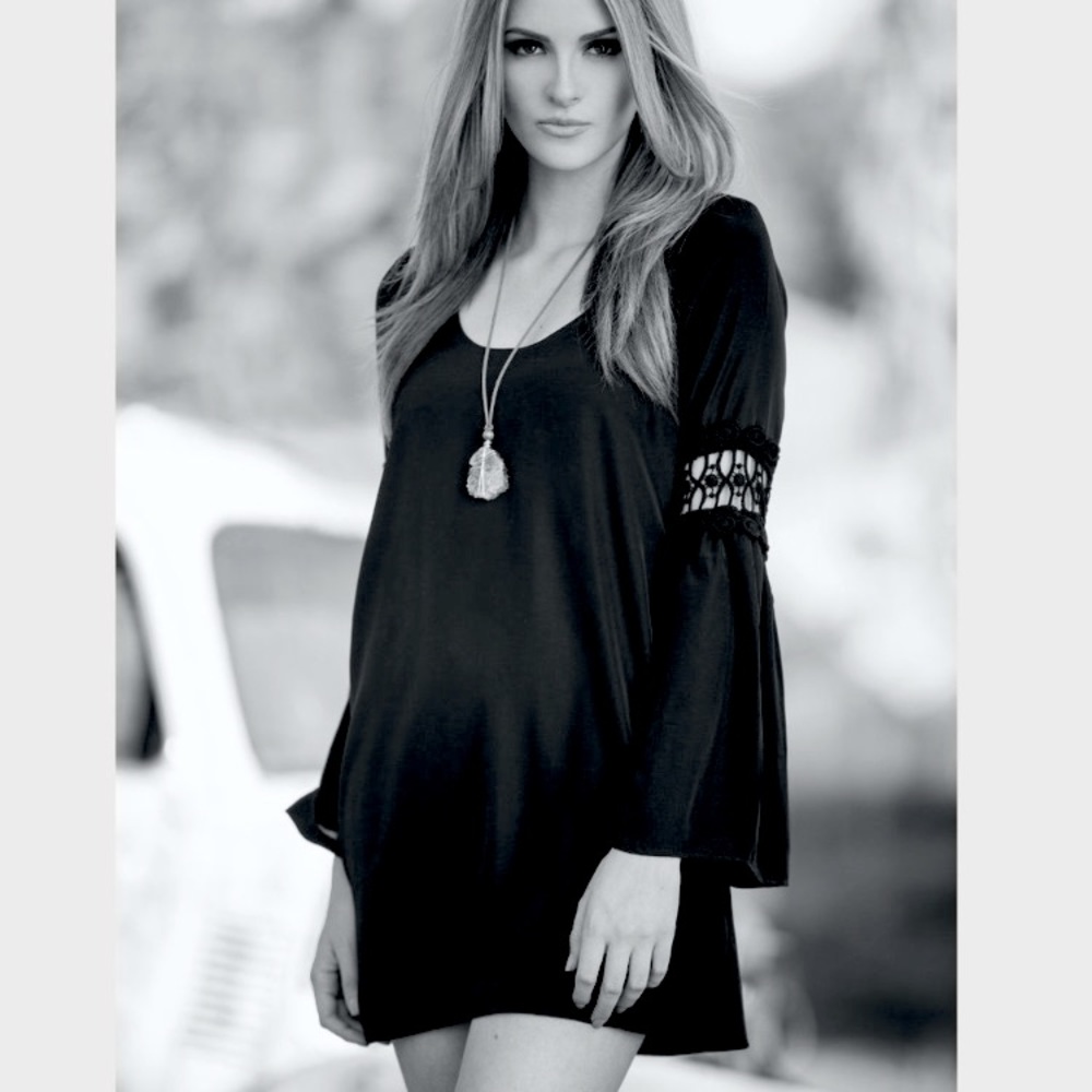 Stone Cold Fox Ninas Bell Sleeve Mini Dress
